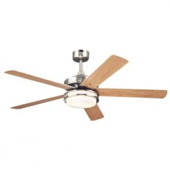 Castle 52 in. LED Brushed Nickel Ceiling Fan by Westinghouse -Westinghouse Shop brushed nickel westinghouse ceiling fans with lights 7209100 31 1000