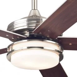 Castle 52 in. LED Brushed Nickel Ceiling Fan by Westinghouse -Westinghouse Shop brushed nickel westinghouse ceiling fans with lights 7209100 c3 1000