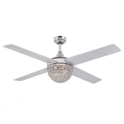 Kelcie 52 in. LED Brushed Nickel Ceiling Fan with Light Kit and Remote Control by Westinghouse