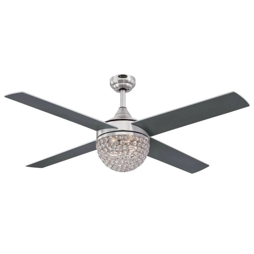 Kelcie 52 in. LED Brushed Nickel Ceiling Fan with Light Kit and Remote Control by Westinghouse 7 Kelcie 52 in. LED Brushed Nickel Ceiling Fan with Light Kit and Remote Control by Westinghouse - Image 7
