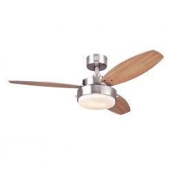 Alloy 42 in. LED Brushed Nickel Ceiling Fan with Light Kit by Westinghouse