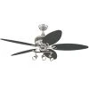 Xavier II 52 in. LED Brushed Nickel with Gun Metal Accents Ceiling Fan with Light Kit by Westinghouse
