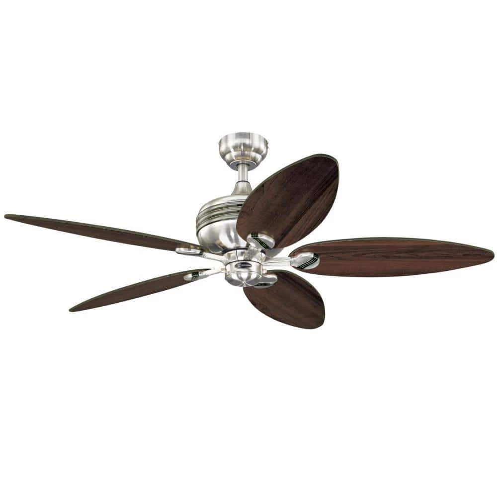Xavier II 52 in. LED Brushed Nickel with Gun Metal Accents Ceiling Fan with Light Kit by Westinghouse 6 Xavier II 52 in. LED Brushed Nickel with Gun Metal Accents Ceiling Fan with Light Kit by Westinghouse - Image 6
