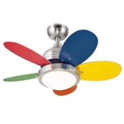 Roundabout 30 in. Integrated LED Brushed Nickel Ceiling Fan with Light Kit by Westinghouse