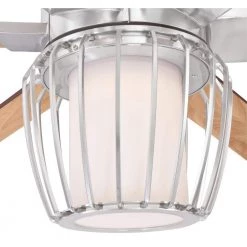 Willa 60 in. LED Brushed Nickel Ceiling Fan with Light Fixture and Remote Control by Westinghouse -Westinghouse Shop brushed nickel westinghouse ceiling fans with lights 7225000 1f 1000