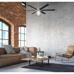 Willa 60 in. LED Brushed Nickel Ceiling Fan with Light Fixture and Remote Control by Westinghouse -Westinghouse Shop brushed nickel westinghouse ceiling fans with lights 7225000 31 1000