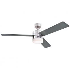 Alta Vista 52 in. LED Brushed Nickel Ceiling Fan with Light Fixture and Remote Control by Westinghouse