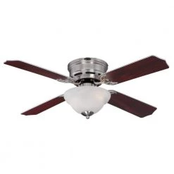 Hadley 42 in. LED Brushed Nickel Ceiling Fan with Light Kit by Westinghouse -Westinghouse Shop brushed nickel westinghouse ceiling fans with lights 7230400 1f 1000