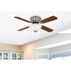 Hadley 42 in. LED Brushed Nickel Ceiling Fan with Light Kit by Westinghouse -Westinghouse Shop brushed nickel westinghouse ceiling fans with lights 7230400 c3 1000