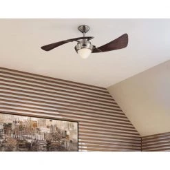 Harmony 48 in. LED Brushed Nickel Ceiling Fan with Light Kit by Westinghouse -Westinghouse Shop brushed nickel westinghouse ceiling fans with lights 7231100 31 1000