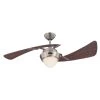Harmony 48 in. LED Brushed Nickel Ceiling Fan with Light Kit by Westinghouse