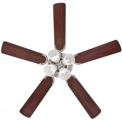 Contempra IV 52 in. LED Brushed Nickel Ceiling Fan with Light Kit by Westinghouse -Westinghouse Shop brushed nickel westinghouse ceiling fans with lights 7232000 c3 1000