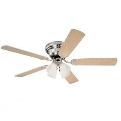 Contempra IV 52 in. LED Brushed Nickel Ceiling Fan with Light Kit by Westinghouse -Westinghouse Shop brushed nickel westinghouse ceiling fans with lights 7232000 fa 1000
