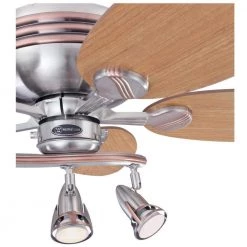 Xavier 44 in. LED Brushed Nickel with Copper Accents Ceiling Fan with Light Kit by Westinghouse -Westinghouse Shop brushed nickel westinghouse ceiling fans with lights 7233100 1f 1000
