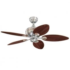 Xavier 44 in. LED Brushed Nickel with Copper Accents Ceiling Fan with Light Kit by Westinghouse -Westinghouse Shop brushed nickel westinghouse ceiling fans with lights 7233100 44 1000