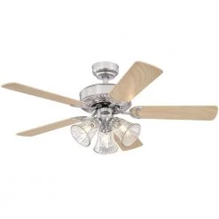 Newtown 42 in. LED Brushed Nickel Ceiling Fan with Light Kit by Westinghouse