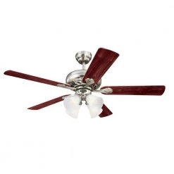 Swirl 52 in. LED Brushed Nickel Ceiling Fan with Light Kit by Westinghouse