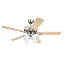 Swirl 52 in. LED Brushed Nickel Ceiling Fan with Light Kit by Westinghouse -Westinghouse Shop brushed nickel westinghouse ceiling fans with lights 7235900 fa 1000