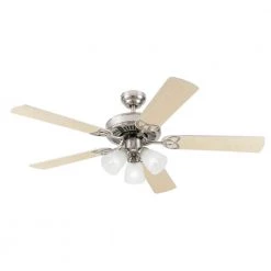 Vintage 52 in. LED Brushed Nickel Ceiling Fan with Light Kit by Westinghouse -Westinghouse Shop brushed nickel westinghouse ceiling fans with lights 7237100 fa 1000