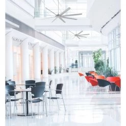 Widespan 100 in. Brushed Nickel DC Motor Ceiling Fan with Remote Control by Westinghouse -Westinghouse Shop brushed nickel westinghouse ceiling fans without lights 7224900 31 1000