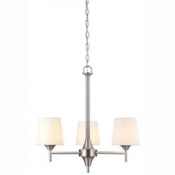 Parker Mews 3-Light Brushed Nickel Chandelier by Westinghouse