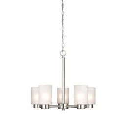Sylvestre 5-Light Brushed Nickel Chandelier by Westinghouse