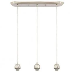 3-Light Brushed Nickel Adjustable Mini Pendant by Westinghouse