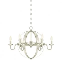 Brixton 6-Light Brushed Nickel Chandelier by Westinghouse