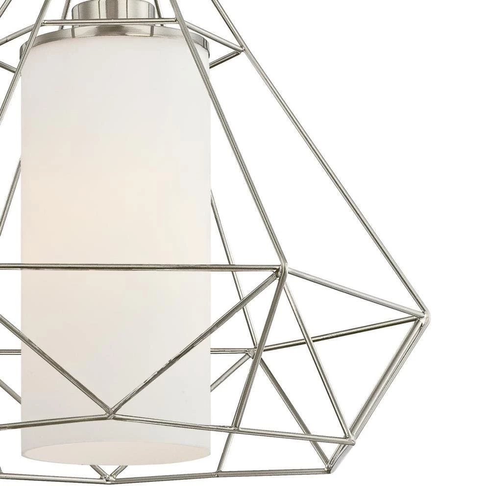 1-Light Brushed Nickel Finish Pendant by Westinghouse 3 1-Light Brushed Nickel Finish Pendant by Westinghouse - Image 3