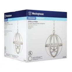 Stella Mira 3-Light Brushed Nickel Pendant by Westinghouse 20 Stella Mira 3-Light Brushed Nickel Pendant by Westinghouse -Westinghouse Shop brushed nickel westinghouse chandeliers 6341900 1f 1000