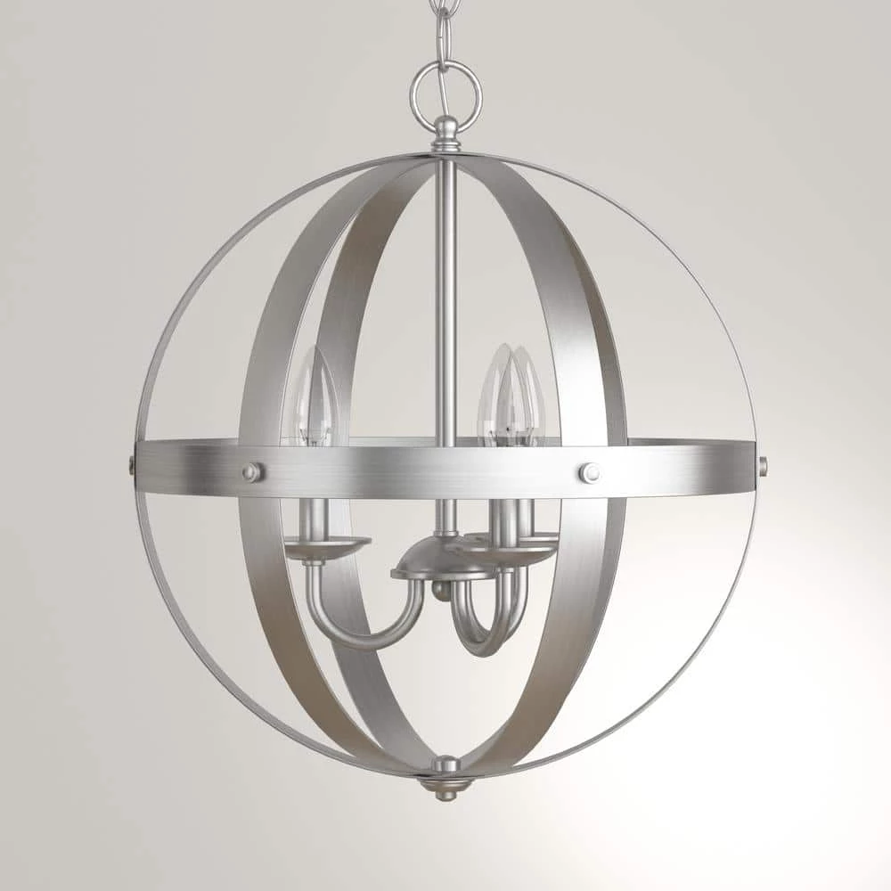 Stella Mira 3-Light Brushed Nickel Pendant by Westinghouse 13 Stella Mira 3-Light Brushed Nickel Pendant by Westinghouse - Image 13
