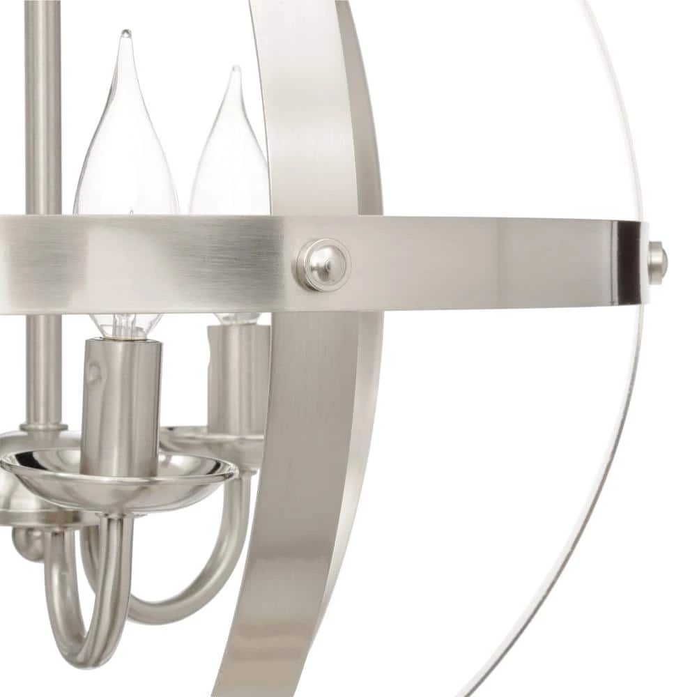 Stella Mira 3-Light Brushed Nickel Pendant by Westinghouse 3 Stella Mira 3-Light Brushed Nickel Pendant by Westinghouse - Image 3