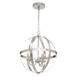 Stella Mira 3-Light Brushed Nickel Pendant by Westinghouse 16 Stella Mira 3-Light Brushed Nickel Pendant by Westinghouse -Westinghouse Shop brushed nickel westinghouse chandeliers 6341900 a0 1000