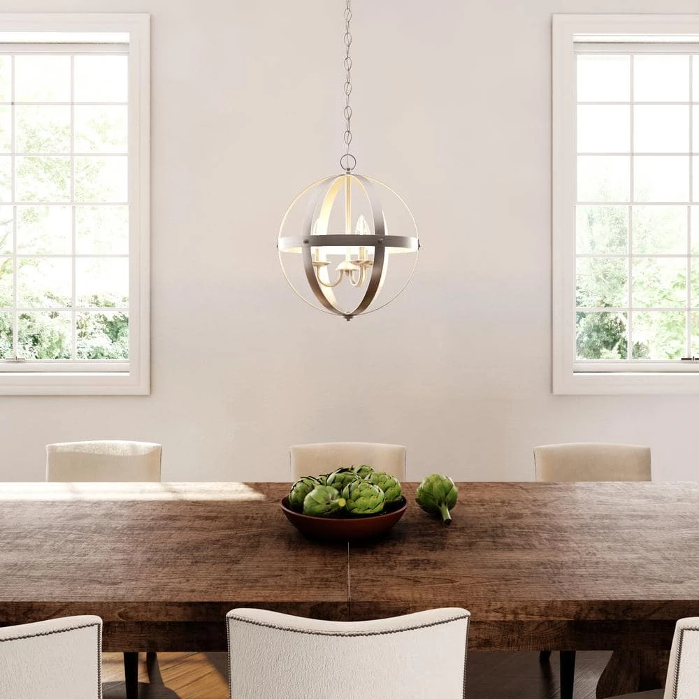 Stella Mira 3-Light Brushed Nickel Pendant by Westinghouse 2 Stella Mira 3-Light Brushed Nickel Pendant by Westinghouse - Image 2