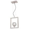 Zoa 1-Light Brushed Nickel LED Pendant with Crystal Glass Shade by Westinghouse