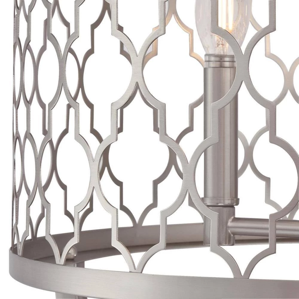 Sahara 4-Light Brushed Nickel Chandelier by Westinghouse 6 Sahara 4-Light Brushed Nickel Chandelier by Westinghouse - Image 6