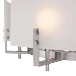 Enzo James 6-Light Brushed Nickel Chandelier with Frosted Glass Shades by Westinghouse -Westinghouse Shop brushed nickel westinghouse chandeliers 6369400 1f 1000