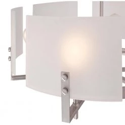 Enzo James 6-Light Brushed Nickel Chandelier with Frosted Glass Shades by Westinghouse -Westinghouse Shop brushed nickel westinghouse chandeliers 6369400 44 1000