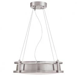 Andro 150-Watt Equivalent Integrated LED Brushed Nickel Chandelier with Frosted Lens by Westinghouse -Westinghouse Shop brushed nickel westinghouse chandeliers 6372200 4f 1000