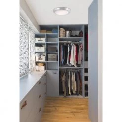 20-Watt Brushed Nickel Integrated LED Flush Mount by Westinghouse -Westinghouse Shop brushed nickel westinghouse flush mount lights 6107300 4f 1000