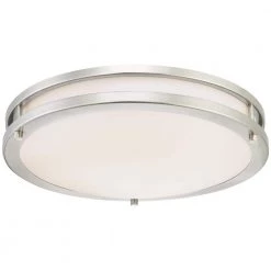 100-Watt Brushed Nickel Integrated Dimmable ENERGY STAR LED Flush Mount by Westinghouse
