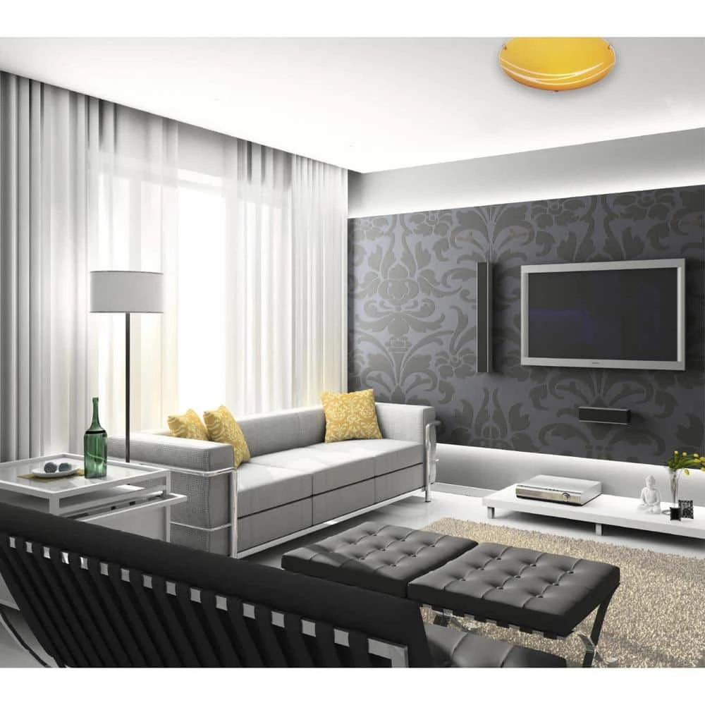 1-Light Brushed Nickel Ceiling Fixture by Westinghouse 2 1-Light Brushed Nickel Ceiling Fixture by Westinghouse - Image 2