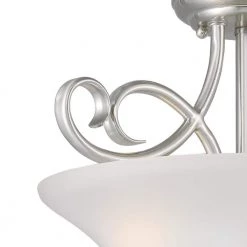 Dunmore 15 in. 2-Light Brushed Nickel Semi-Flush Mount by Westinghouse 6 Dunmore 15 in. 2-Light Brushed Nickel Semi-Flush Mount by Westinghouse -Westinghouse Shop brushed nickel westinghouse flush mount lights 6573800 4f 1000