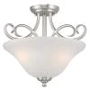 Dunmore 15 in. 2-Light Brushed Nickel Semi-Flush Mount by Westinghouse