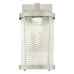 Skyview 1-Light Brushed Nickel Outdoor Integrated LED Wall Lantern Sconce by Westinghouse -Westinghouse Shop brushed nickel westinghouse outdoor sconces 6312124 c3 1000