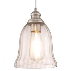 1-Light Brushed Nickel Mini-Pendant by Westinghouse -Westinghouse Shop brushed nickel westinghouse pendant lights 6105900 c3 1000