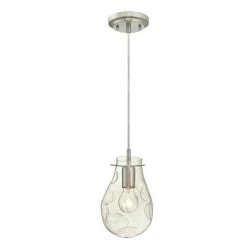 1-Light Brushed Nickel Mini Pendant by Westinghouse