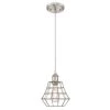 Nathaniel 1-Light Brushed Nickel Mini Pendant by Westinghouse