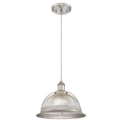 1-Light Brushed Nickel Pendant by Westinghouse