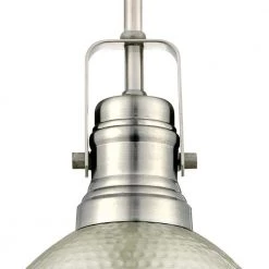 Madras 1-Light Brushed Nickel Mini Pendant with Hammered Shade by Westinghouse -Westinghouse Shop brushed nickel westinghouse pendant lights 6345500 1f 1000